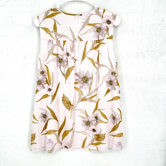 Ted Baker Women's CABANA Smocked Sleeveless Printed Floral Print Blouse Top - Picture 5 of 5